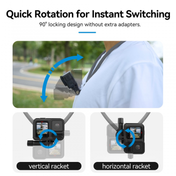 Gambar produk TELESIN Holder Leher Kamera HP Neck Mount with Magnetic Phone Holder - SE2.0