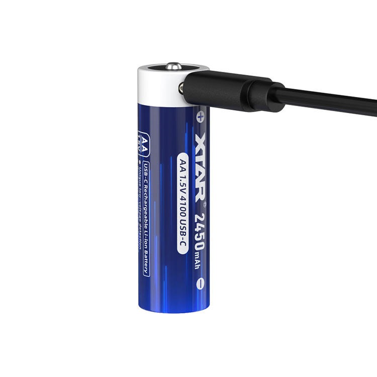 XTAR Baterai Rechargeable AA Type C 1.5V 2A 2450mAh 4 PCS - XT-24 Gambar produk XTAR Baterai Rechargeable AA Type C 1.5V 2A 2450mAh 4 PCS - XT-24