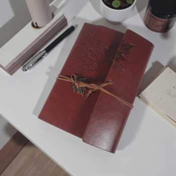 Gambar produk Toddi AIMEE Buku Catatan Binder Notebook Cover Kulit Vintage Maple A5 - AM-16