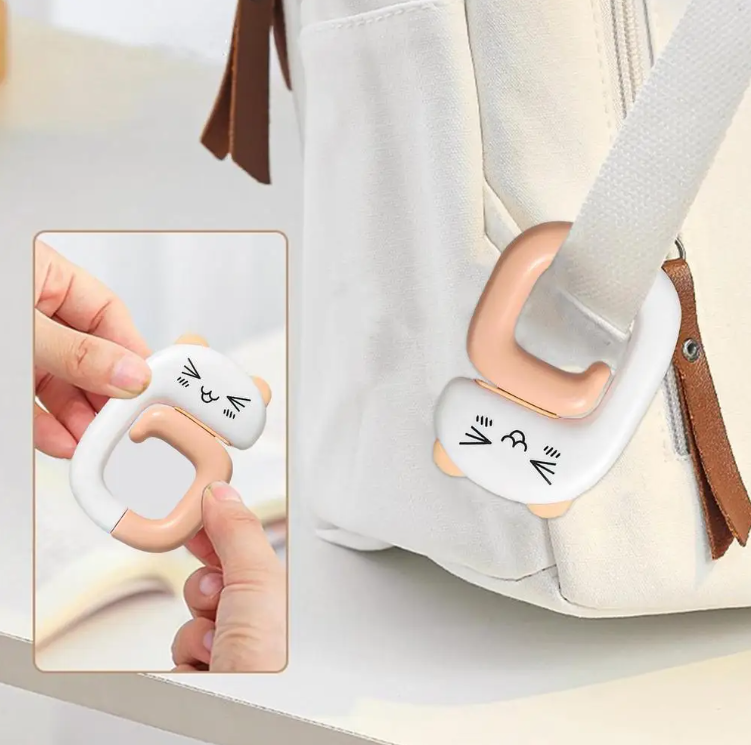 Gambar produk MACAU Gantungan Meja Serbaguna Thinking Cat Schoolbag Hook Hanger - MC2