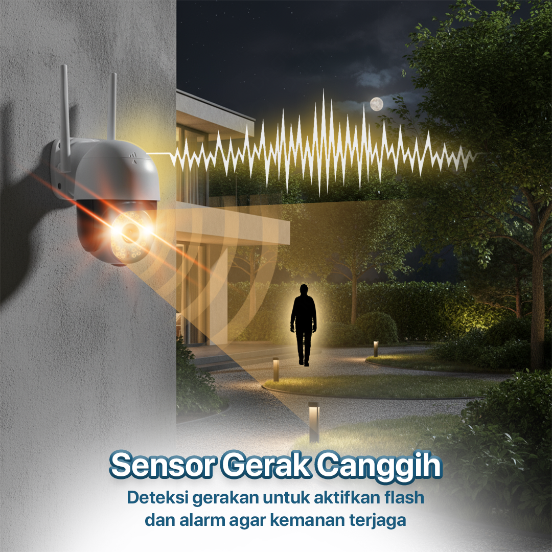 Gambar produk V380 Pro Kamera CCTV Outdoor WiFi IP Camera Night Vision 720P 1MP IP66 - C18PROX-L