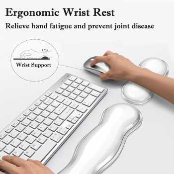 Gambar produk KEPUTA Sandaran Tangan Keyboard Wrist Rest Cool Silicone Gel - KP-36