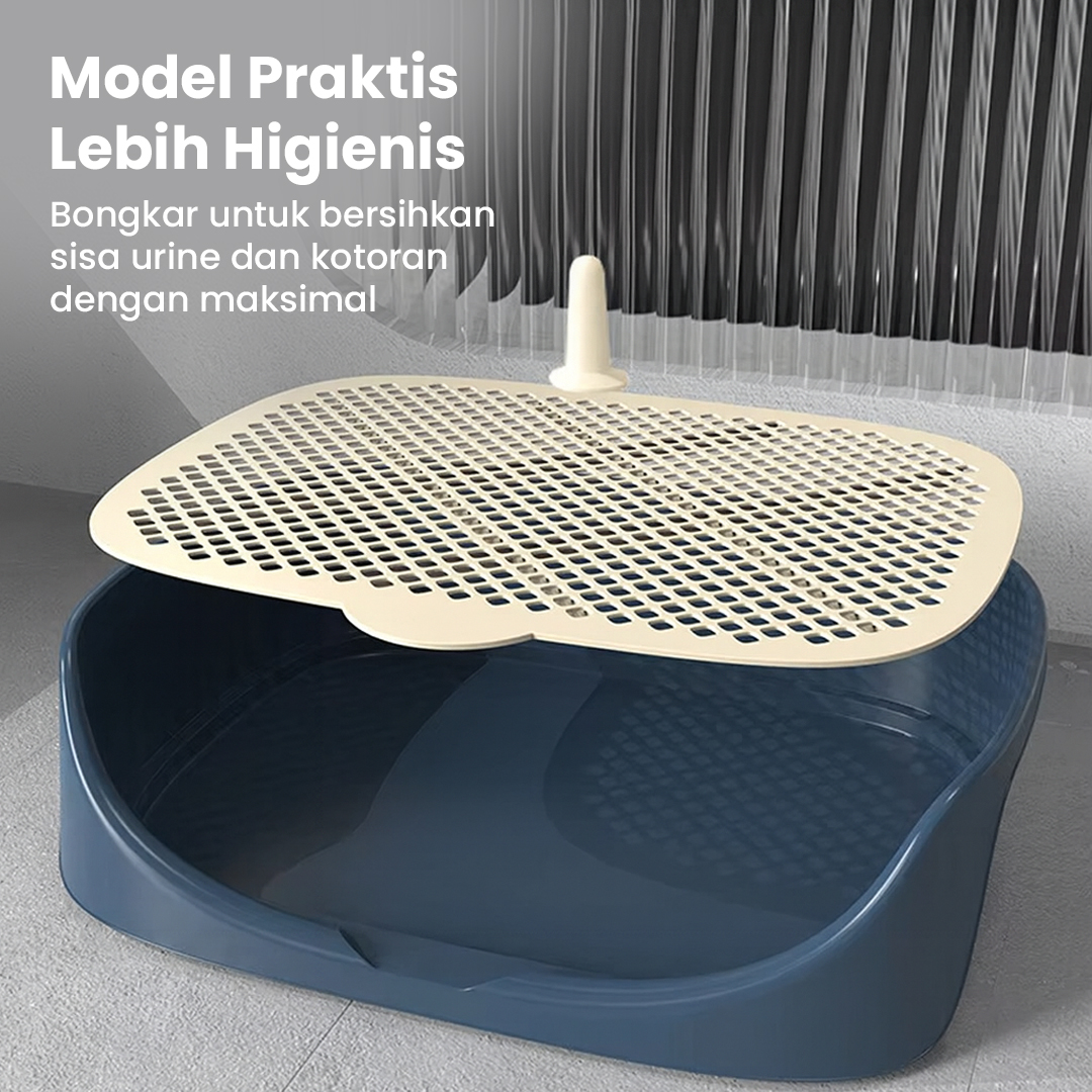 Baoblaze Tempat Pipis Anjing Kucing Pet Training Potty Tray Detachable - BB-40 Gambar produk Baoblaze Tempat Pipis Anjing Kucing Pet Training Potty Tray Detachable - BB-40
