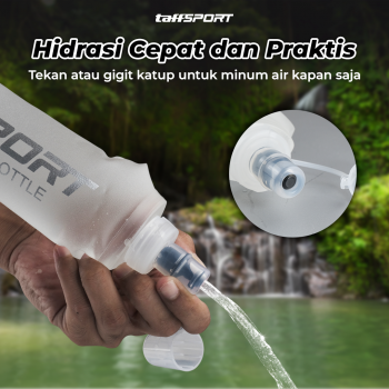 Gambar produk TaffSPORT Botol Minum Lipat Soft Flask Running Water Bottle 500ml - TF-50