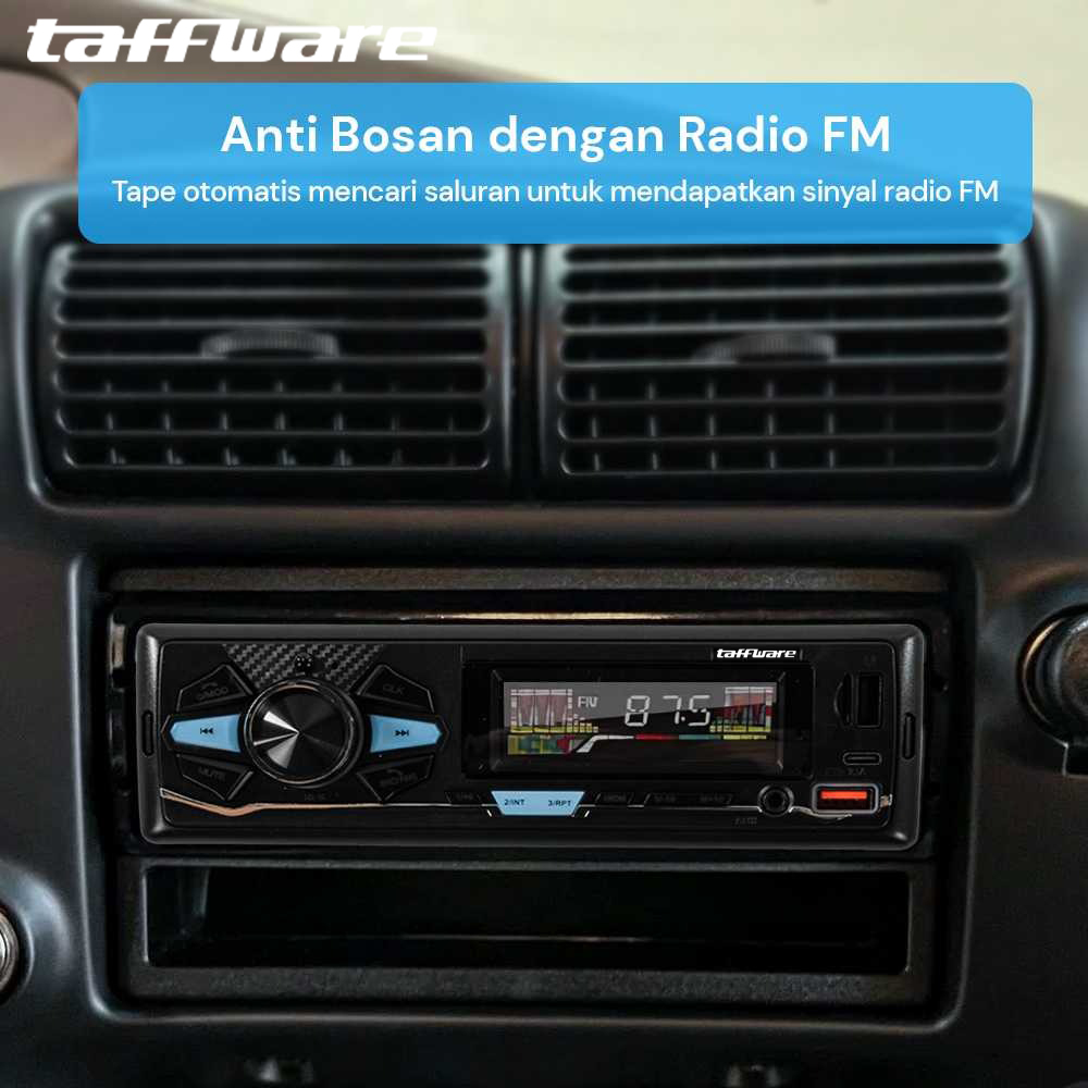 Taffware Tape Mobil Audio MP3 Player Bluetooth Dual USB Hands Free ISO - HL32 Gambar produk Taffware Tape Mobil Audio MP3 Player Bluetooth Dual USB Hands Free ISO - HL32