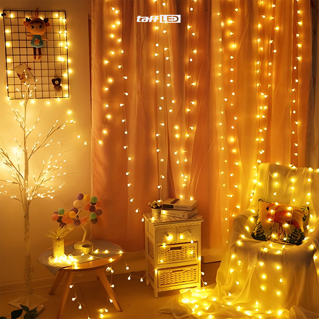 TaffLED Lampu Hias Gantung String Lights Model Bohlam with Battery - ZYD0931 Gambar produk TaffLED Lampu Hias Gantung String Lights Model Bohlam with Battery - ZYD0931