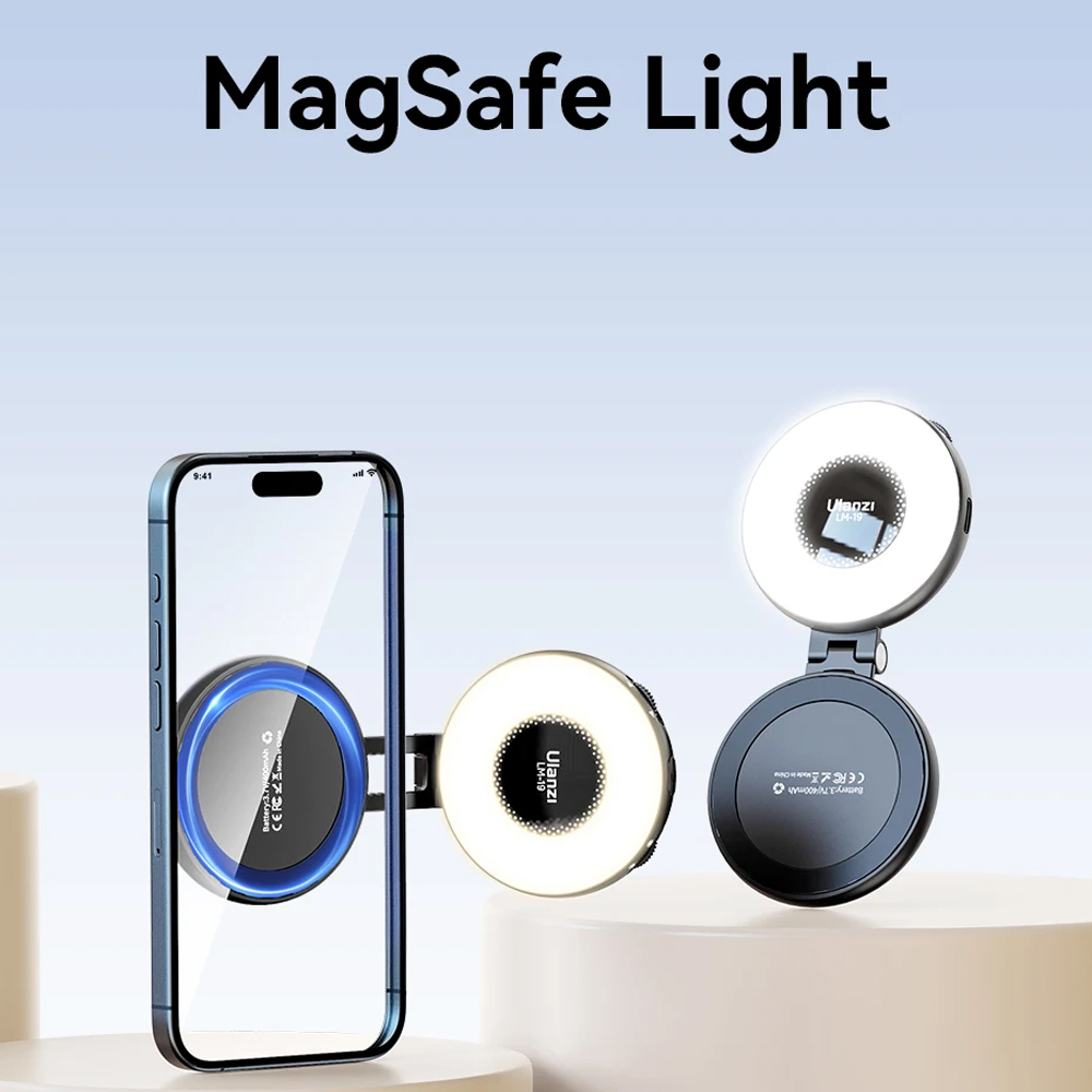 Gambar produk Ulanzi Lampu Ring Light LED Magnetic 3in1 Color Flip Design 400mAh 2W - LM19