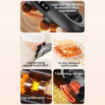 Gambar produk MORGEL Alat Pijat Elektrik Massage Gun 9 Mode 22 Head 2000mAh 35W - MR-20