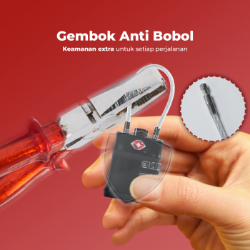 Gambar produk CoolCell Gembok Koper Angka 3 Digit Suitcase Password TSA Lock - TSA007