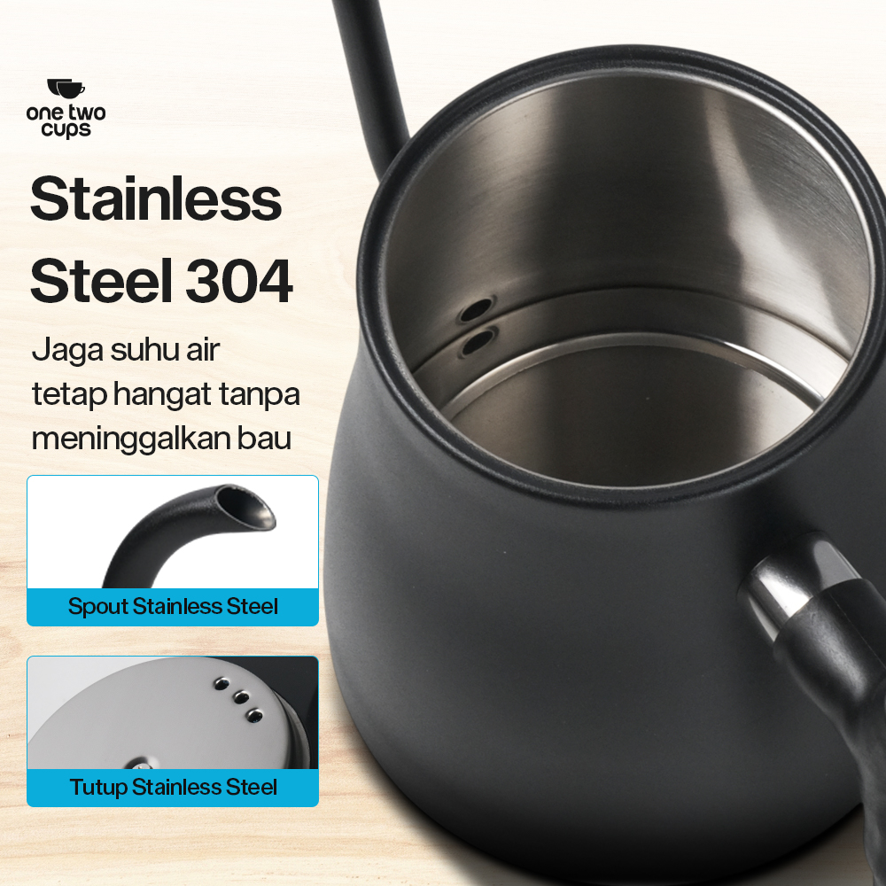 One Two Cups Teko Listrik Kopi Pemanas Air Heater Display 1000W 1L - HR-462 Gambar produk One Two Cups Teko Listrik Kopi Pemanas Air Heater Display 1000W 1L - HR-462