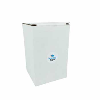 Gambar produk One Two Cups Gelas Kaca Aesthetic Kopi Teh Straight Stripe Shape Glass 530ml - GK23