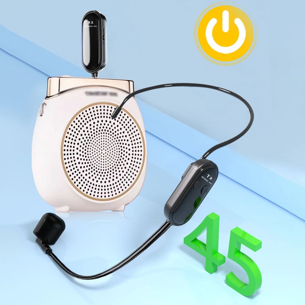 XIAOKOA Wireless Microphone 2.4G Headset without Reverberation 120mAh - XK-120 Gambar produk XIAOKOA Wireless Microphone 2.4G Headset without Reverberation 120mAh - XK-120