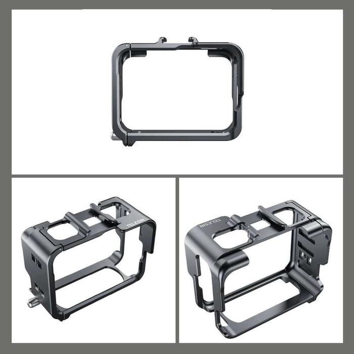 Gambar produk TELESIN Case Metal Cage Kamera Aksi for Insta360 Ace Pro/Ace Pro 2 - S6-FMS-32-TIS