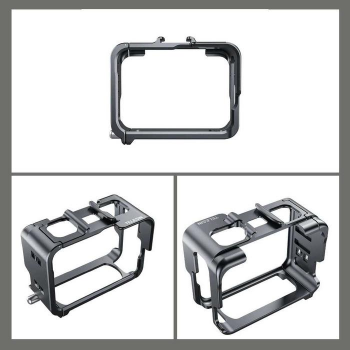 Gambar produk TELESIN Case Metal Cage Kamera Aksi for Insta360 Ace Pro/Ace Pro 2 - S6-FMS-32-TIS