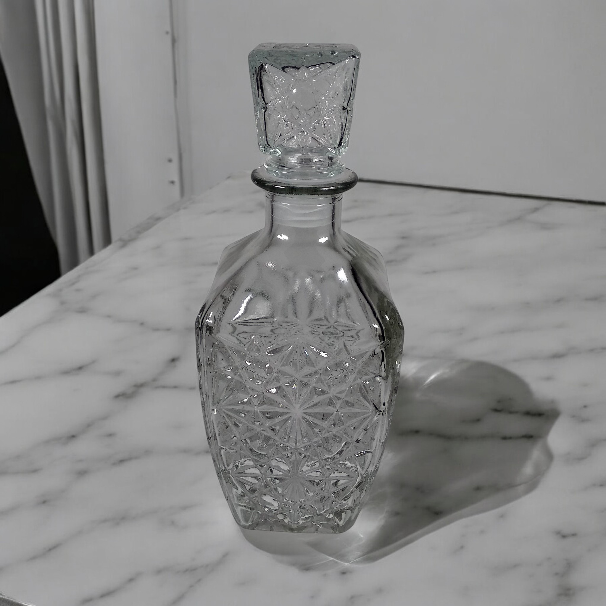 Temkin Whisky Decanter Glass Bottle Liquor Scotch Luxury Diamond 750ml - C04 Gambar produk Temkin Whisky Decanter Glass Bottle Liquor Scotch Luxury Diamond 750ml - C04