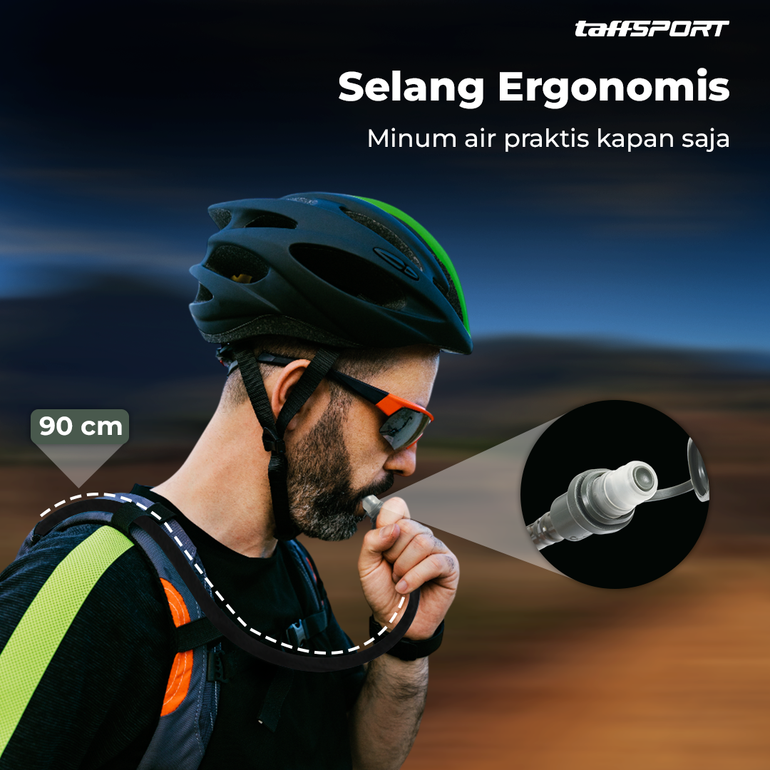 Gambar produk TaffSPORT Kantong Air Minum Water Bladder Hydration Pack BPA Free 3L - Y8