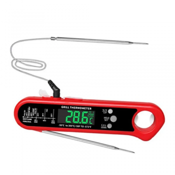 Gambar produk KKMOON Termometer Makanan Digital Daging Kopi Susu Dual Probe - B97A