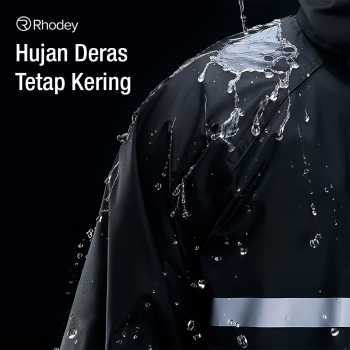 Gambar produk Rhodey Jas Hujan Setelan Motor Dewasa Visor PVC Waterproof Raincoat XXXXL - T1