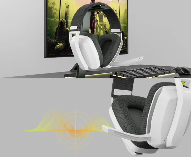 Gambar produk BINNUNE Headphone Bluetooth 5.3 Wireless Gaming Headset 500mAh - BW06