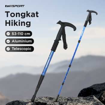 Gambar produk TaffSPORT Tongkat Hiking Telescopic Trekking Pole Aluminium 110cm - X-100