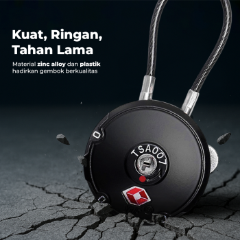 Gambar produk YiF Gembok Koper Angka 3 Digit Password TSA Lock Suitcase Luggage - TSA007