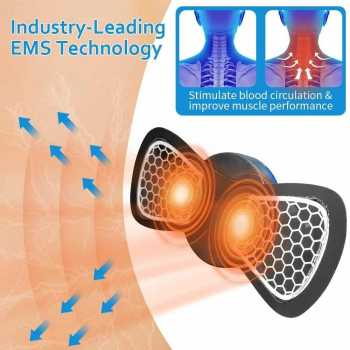 Gambar produk XY Alat Pijat Elektrik Tempel Terapi Leher EMS Electric Massager 1 Pad - XY-669