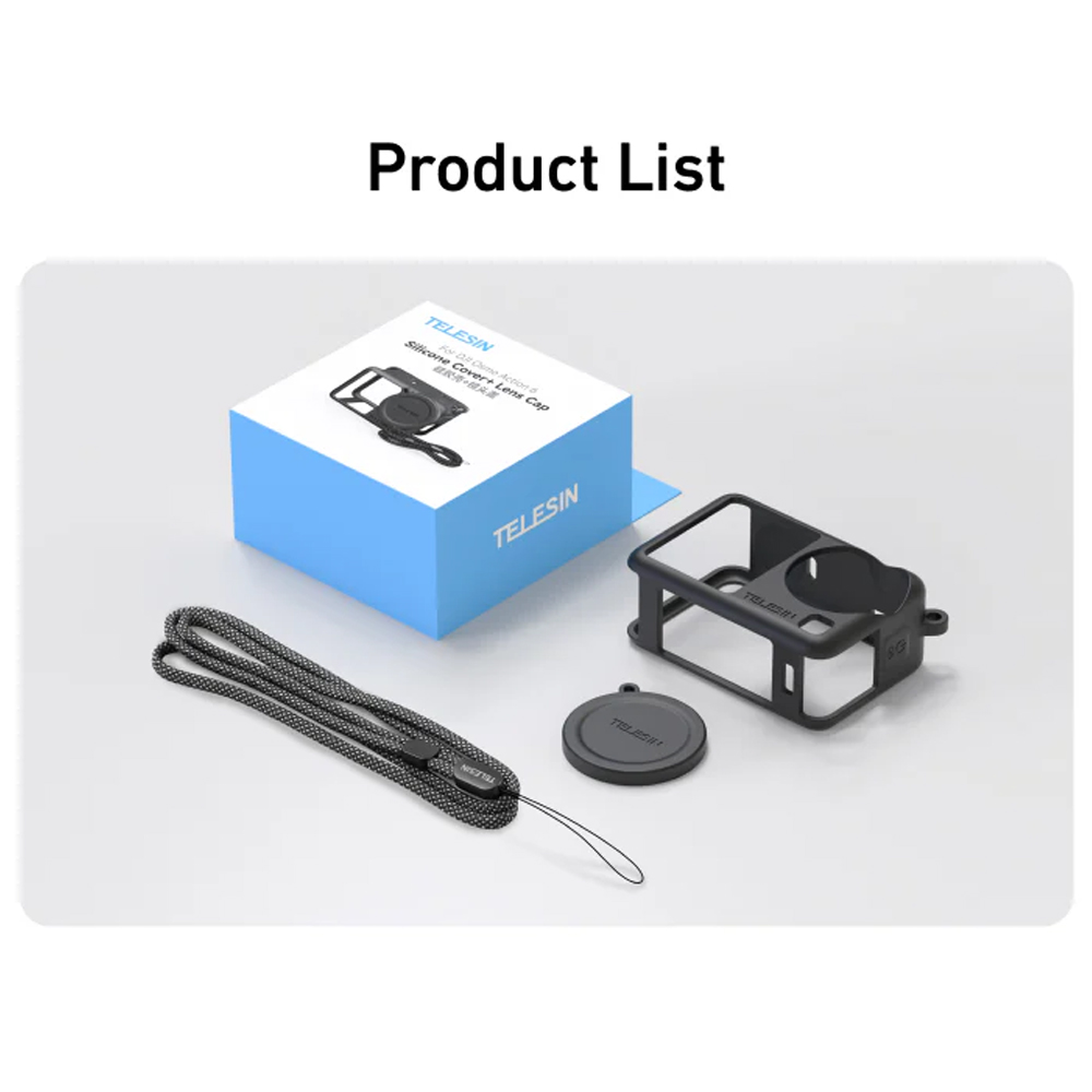 Gambar produk TELESIN Case Pelindung Kamera Aksi Silicone DJI Osmo Action 6 - S6-PTC-11