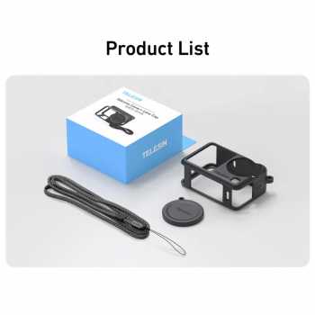 Gambar produk TELESIN Case Pelindung Kamera Aksi Silicone DJI Osmo Action 6 - S6-PTC-11