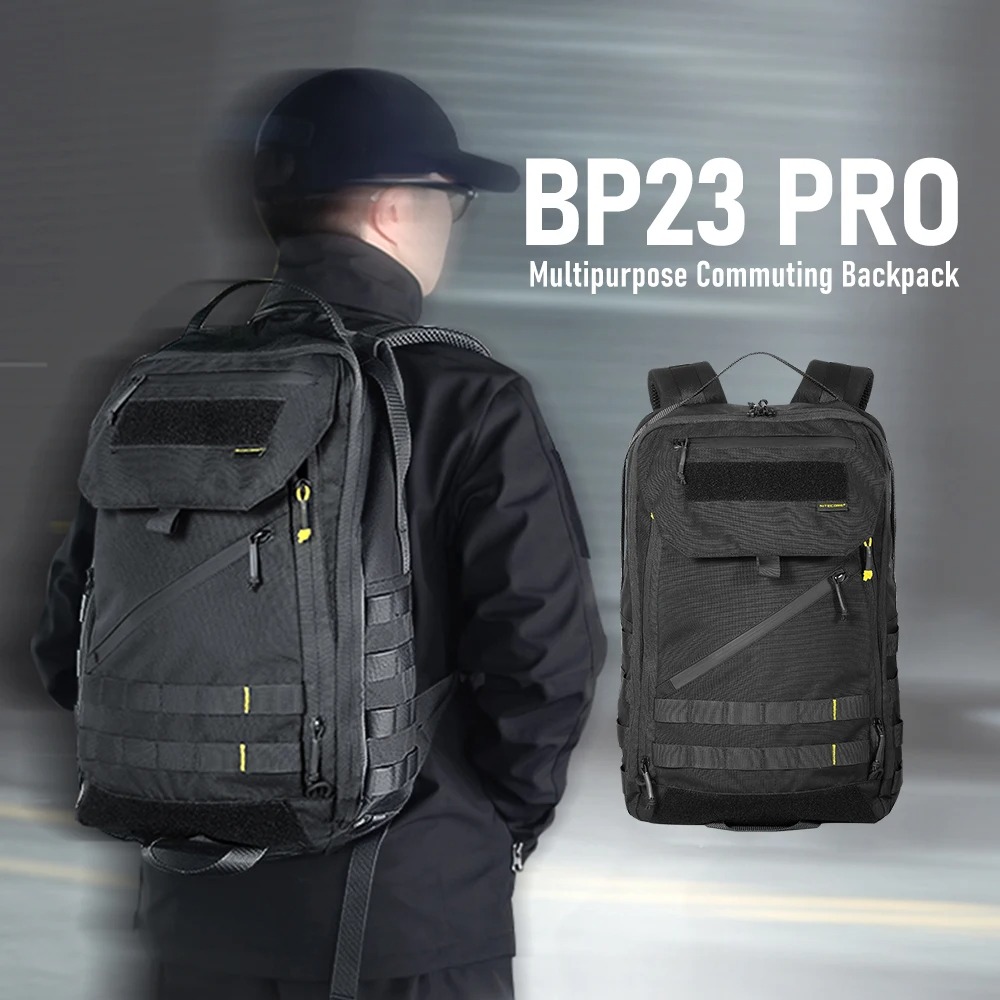 Gambar produk NITECORE Tas Ransel Laptop 15.6 Inch 500D Cordura MOLLE System 23L - BP23 PRO