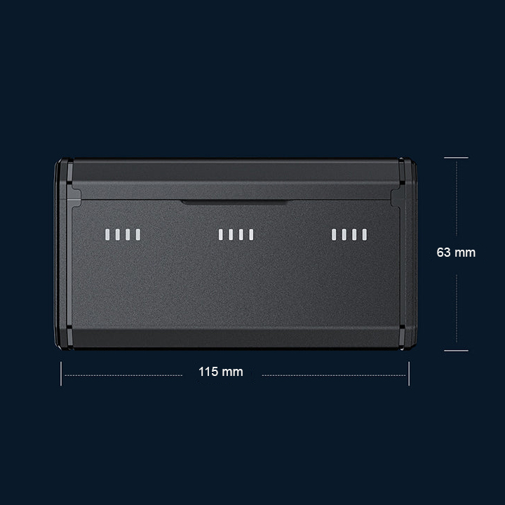 Gambar produk TELESIN Charger Baterai Kamera NP-BX1 3 Slot Pocket for Sony - CMR-002