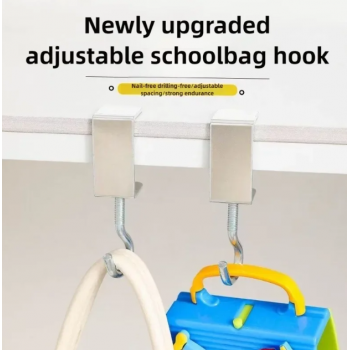 Gambar produk Trebalen Gantungan Meja Serbaguna Adjustable Backpack Hook Holder 1PCS - TB1