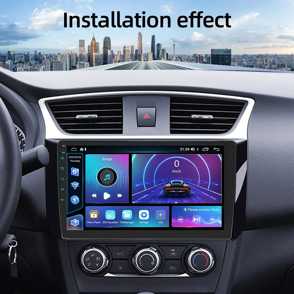 BQCC Head Unit Tape Mobil 2DIN Bluetooth WiFi Android 13 10 Inch - 9101-F Gambar produk BQCC Head Unit Tape Mobil 2DIN Bluetooth WiFi Android 13 10 Inch - 9101-F