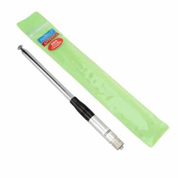 Gambar produk ABBREE Antena Walkie Talkie Telescopic 50 Ohm 27MHz 20W 1.3M SMA Female - CB-02