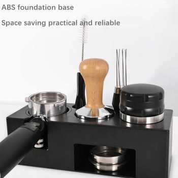 Gambar produk BOMBER Coffee Tamper Station Espresso Portafilter Storage 24x9.5x7.5cm - BB-150