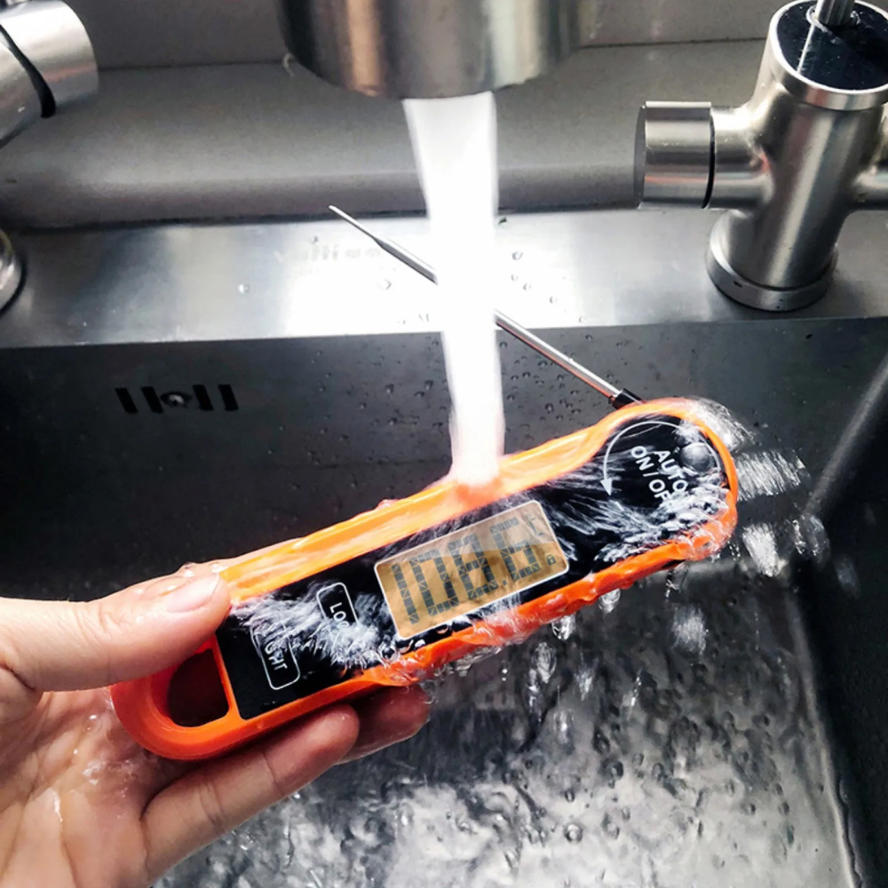 KKMOON Termometer Makanan Digital Daging Kopi Susu Foldable - 6021 Gambar produk KKMOON Termometer Makanan Digital Daging Kopi Susu Foldable - 6021