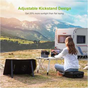 Gambar produk ALLPOWER Panel Surya Solar Panel Foldable Monocrystalline 2 Fold 100W - AP-210