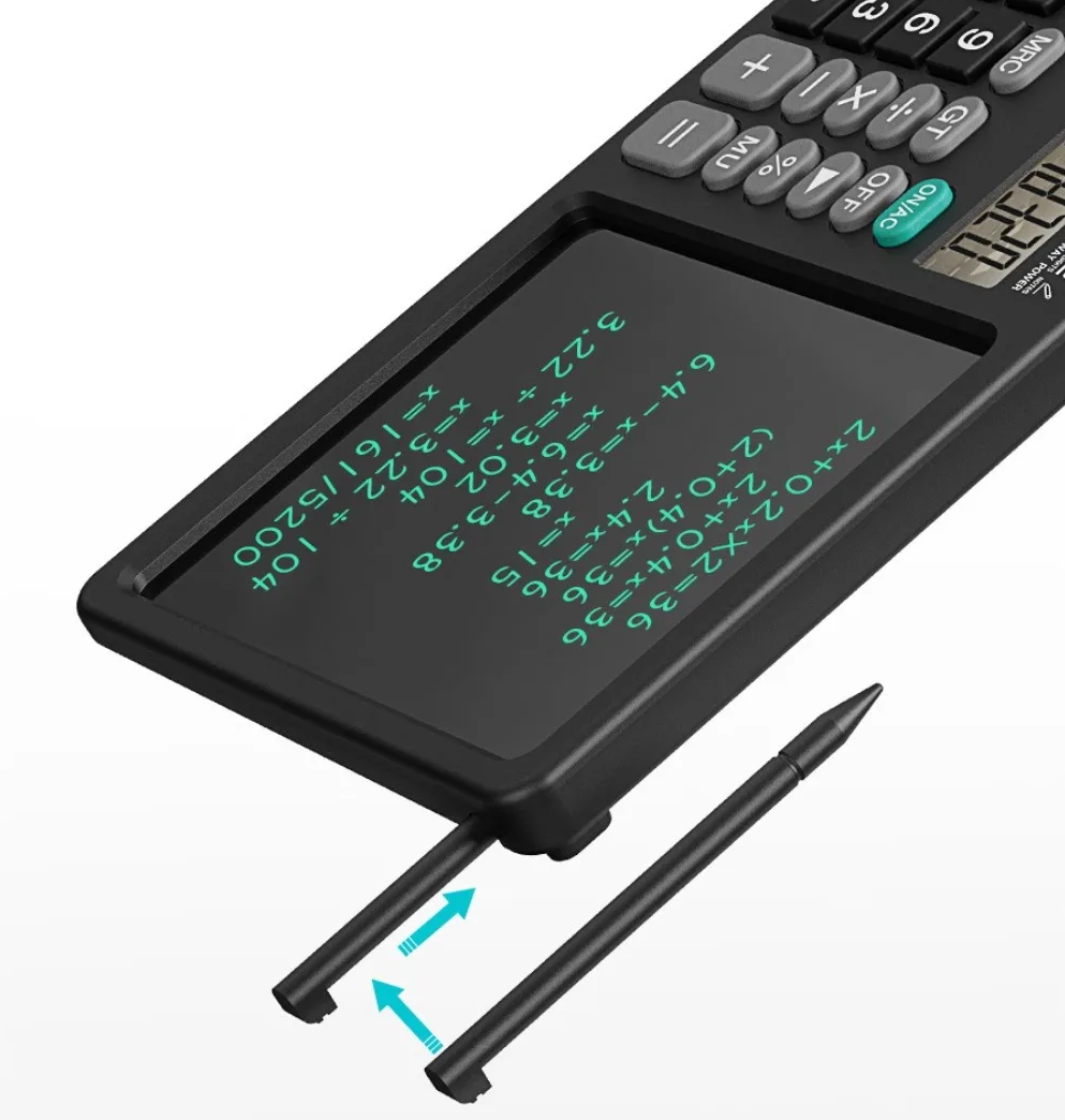 SIOPEN Kalkulator Tablet Multifungsi 2in1 LCD Writing Pad 12 Digits - ZH70 Gambar produk SIOPEN Kalkulator Tablet Multifungsi 2in1 LCD Writing Pad 12 Digits - ZH70