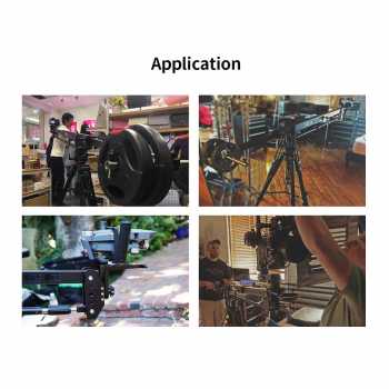 Gambar produk Nitze Mini Jimmy Jib Camera Crane Arm CNC Aluminium Bowl 100mm 2.1M - JIB-AL2120