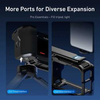 Gambar produk TELESIN StreetGrip Kit Protective Metal Cage Insta360 Ace Pro / Pro 2 - S6-FMS-31-TIS