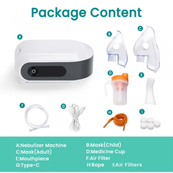 Gambar produk Shunchang Alat Terapi Pernapasan Compressor Nebulizer Inhaler Atomizer - SC-J93