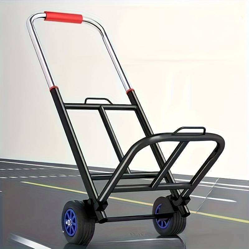 Gambar produk HAOTOOLS Troli Barang Lipat Foldable Trolley Telescopic Rubber Wheels - HT-28