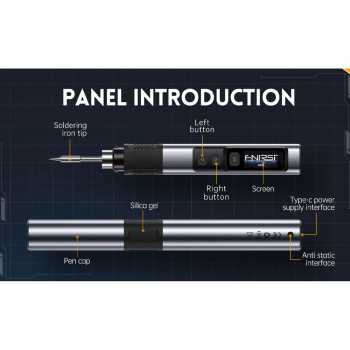 Gambar produk FNIRSI Solder Digital Adjustable Temperature Digital Screen 100W - HS-02B