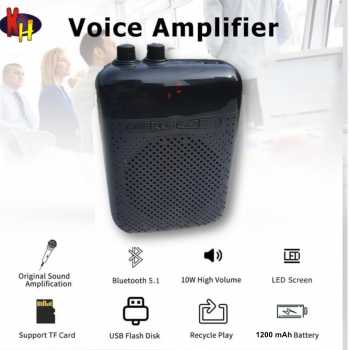 kH Speaker Pinggang Bluetooth Voice Amplifier Wired Bluetooth 1200mAh - YW-168