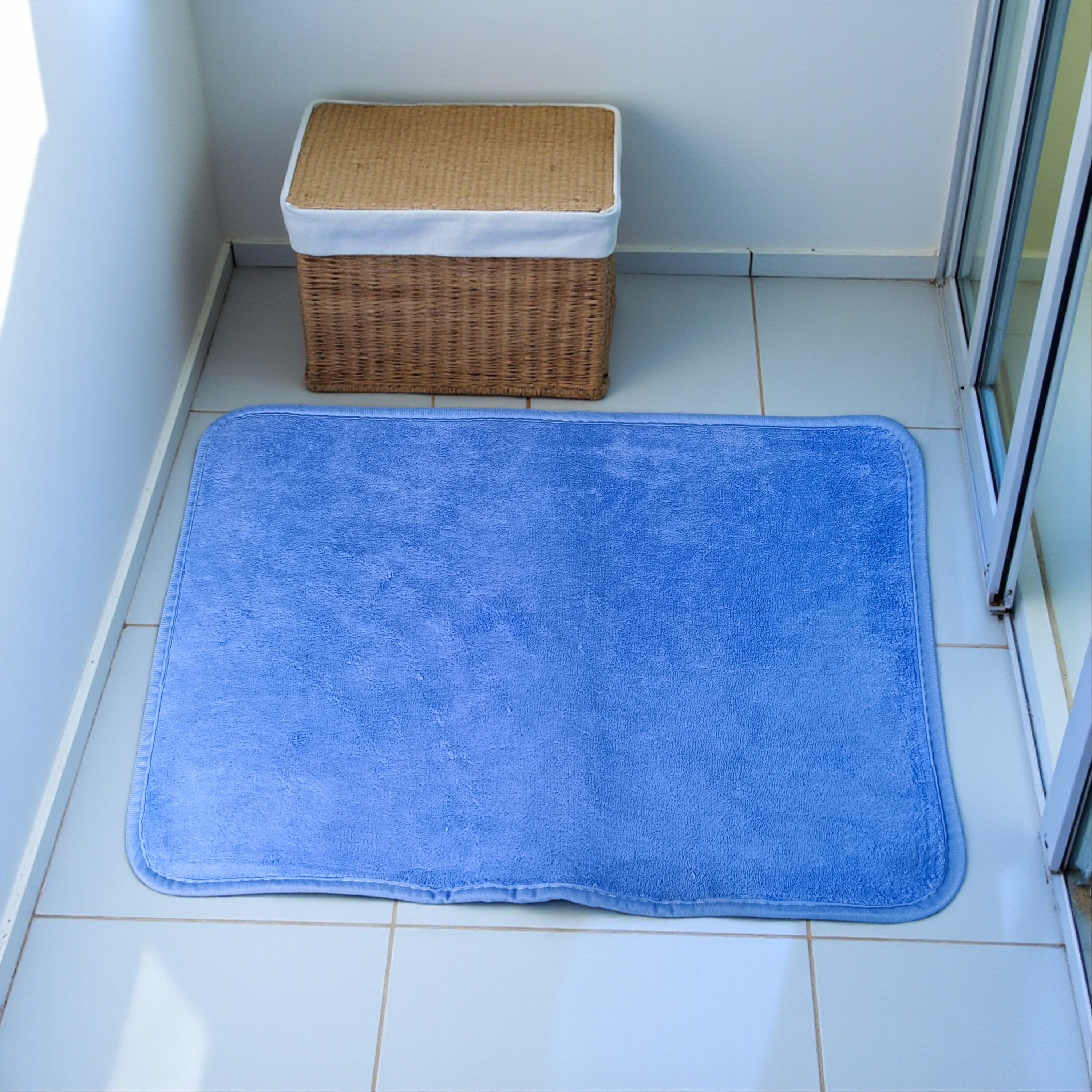 TaffHOME Keset Kamar Mandi Bathroom Mat Absorbent 60x40cm - LA-40 Gambar produk TaffHOME Keset Kamar Mandi Bathroom Mat Absorbent 60x40cm - LA-40