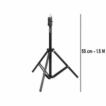Gambar produk TaffSTUDIO Portable Light Stand Tripod 2 Section 150cm - TB-037