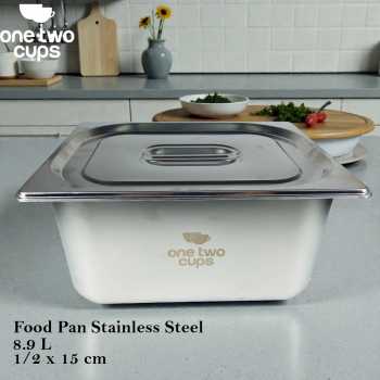 One Two Cups Food Pan Stainless Steel Wadah Makanan dengan Tutup - SP215