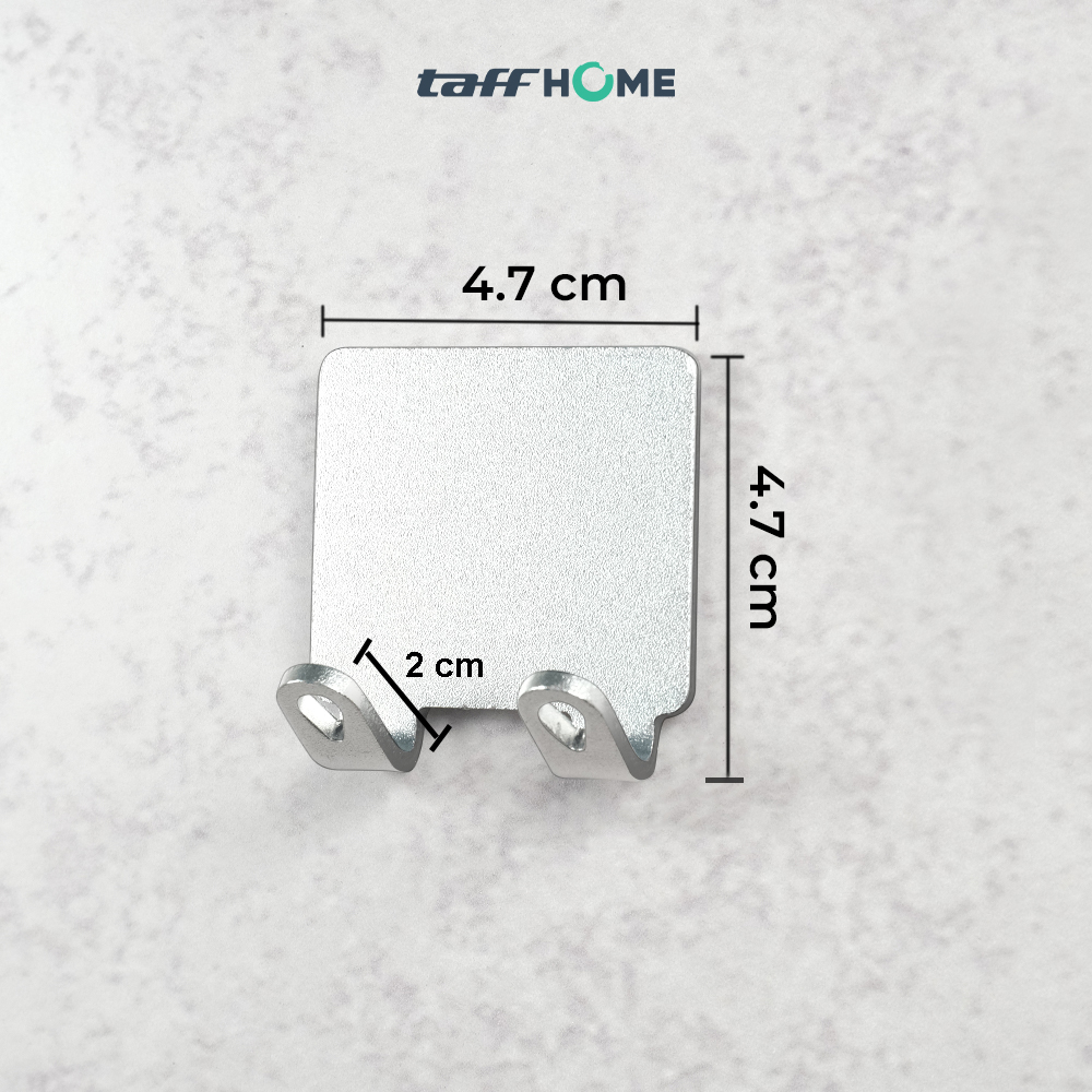 TaffHOME Gantungan Dinding Kapstok Hook Hanger Aluminium - H012 Gambar produk TaffHOME Gantungan Dinding Kapstok Hook Hanger Aluminium - H012