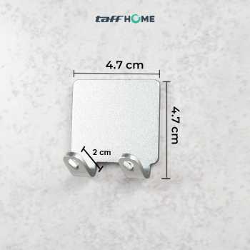 Gambar produk TaffHOME Gantungan Dinding Kapstok Hook Hanger Aluminium - H012