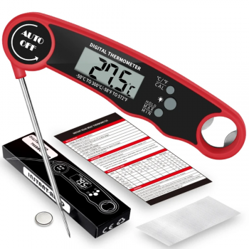 Gambar produk CANAMEK Termometer Makanan Digital Daging Kopi Susu Foldable - DTH138