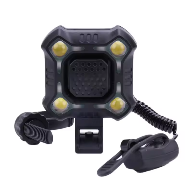 Gambar produk LIDS Lampu Depan Sepeda Klakson 2 in 1 LED Rechargeable 1200mAh - XA-324